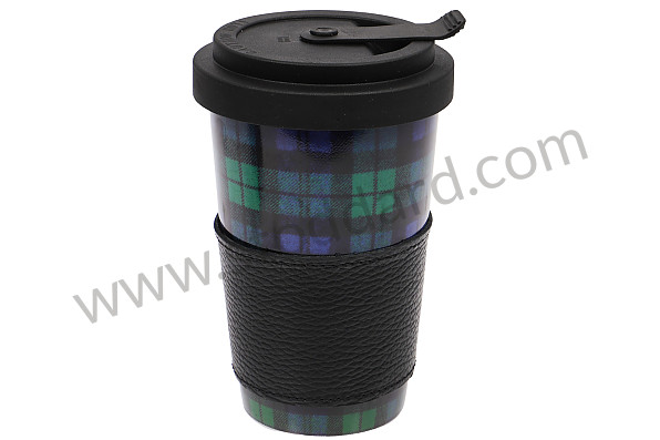 99A001076710 - BLUE/GREEN TARTAN TAKEAWAY COFFEE CUP for Porsche 