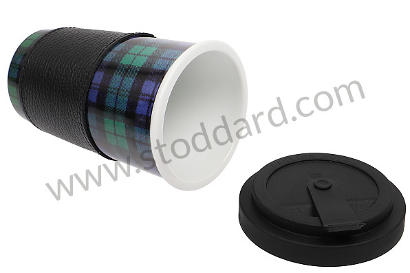 99A001076710 - BLUE/GREEN TARTAN TAKEAWAY COFFEE CUP for Porsche 