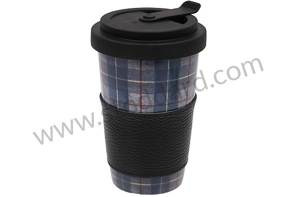 99A001076711 - BLUE TARTAN TAKEAWAY COFFEE CUP for Porsche 