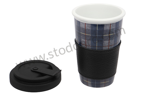 99A001076711 - BLUE TARTAN TAKEAWAY COFFEE CUP for Porsche 