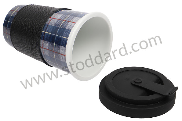 99A001076711 - BLUE TARTAN TAKEAWAY COFFEE CUP for Porsche 