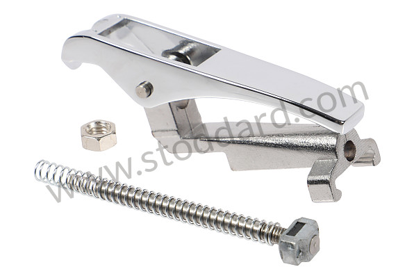 99A001078733 - CHROME DOOR HANDLE STRIKE for Porsche 911 70-73 &bull; 1972 &bull; 2.4E &bull; Coupe &bull; Manual Gearbox, 4 Speed