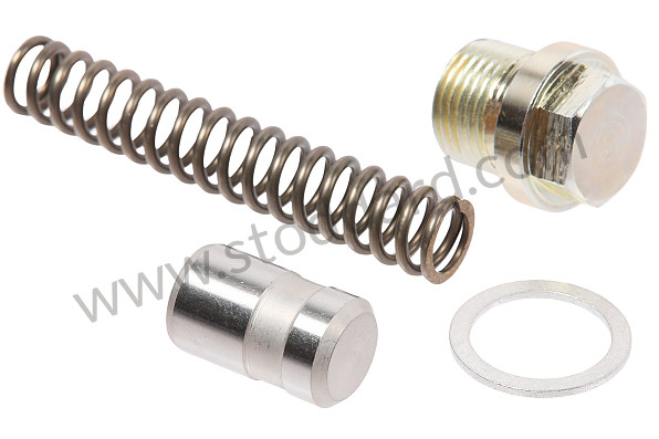 99A001078825 - OIL PRESSURE VALVE KIT 911 74-98 ON LEFT ENGINE CRANKCASE for Porsche 911 74-77 + 912E &bull; 1976 &bull; 2.7S &bull; Coupe &bull; Manual Gearbox, 4 Speed
