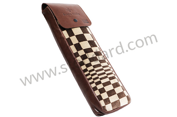 99A001078865 - REUTTER RECARO CLASSIC FIRST AID KIT CASE IN LEATHER AND FABRIC - PASHA BROWN AND CREAM for Porsche 