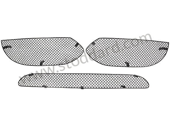99A001078900 - FRONT BUMPER GRILLES for Porsche Boxster 987 09-12 &bull; 2012 &bull; Boxster 2.9 &bull; Cabrio &bull; Pdk Gearbox