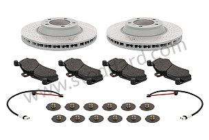 CERAMIC TO STEEL FRONT BRAKE DISC CONVERSION KIT + PADS 997 350 MM (99A001078909)