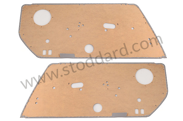 99A001080483 - DOOR PANEL PAIR for Porsche 911 74-77 + 912E &bull; 1974 &bull; 2.7S &bull; Coupe &bull; Manual Gearbox, 5 Speed