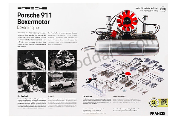 99A001083258 - 1/3 SCALE 911 ENGINE WITH SOUND AND ENGINE MOTION (ENGLISH & GERMAN) - NEW VERSION for Porsche 