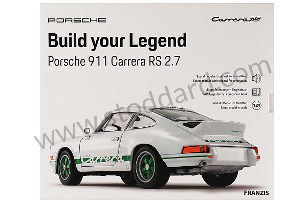 99A001083259 - 911 CARRERA 2.7 RS 1/24 SCALE MODEL WITH ENGINE SOUND (ENGLISH & GERMAN) - NEW VERSION for Porsche 