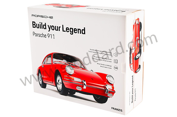 99A001083260 - 911 RED 1/24 SCALE MODEL WITH ENGINE SOUND AND LED (ENGLISH & GERMAN) for Porsche 