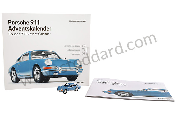 99A001083261 - 911 CLASSIC (1963) BLUE ADVENT CALENDAR 1/43 SCALE WITH ENGINE SOUND (ENGLISH & GERMAN) for Porsche 