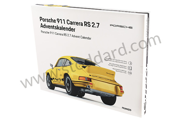 99A001083265 - 911 CARRERA 2.7 RS YELLOW ADVENT CALENDAR 1/24 SCALE WITH ENGINE SOUND AND LEDS (ENGLISH & GERMAN) for Porsche 