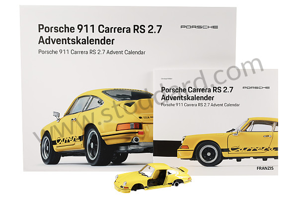 99A001083265 - 911 CARRERA 2.7 RS YELLOW ADVENT CALENDAR 1/24 SCALE WITH ENGINE SOUND AND LEDS (ENGLISH & GERMAN) for Porsche 