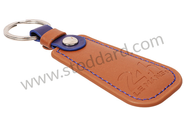 99A001083337 - 24H LE MANS KEYRING OFFICIAL PRODUCT - BROWN LEATHERETTE for Porsche 