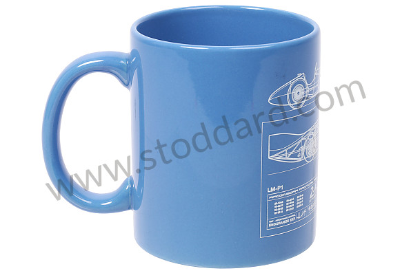 99A001083338 - 24H LE MANS MUG OFFICIAL PRODUCT WITH TECHNICAL DRAWINGS - BLUE for Porsche 