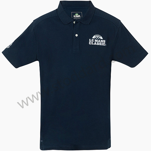 99A001084305 - LE MANS CLASSIC MEN'S POLO SHIRT OFFICIAL PRODUCT - NAVY BLUE for Porsche 