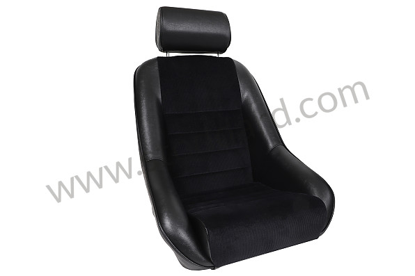 99A001084980 - COMPLETE KIT CLASSIC BUCKET SPORT SEAT + HEADREST + FIXINGS for Porsche 356C &bull; 1963 &bull; 1600 C (616/15) &bull; Cabrio C &bull; Manual Gearbox, 4 Speed