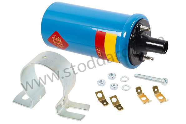99A001090472 - IGNITION COIL for Porsche 356B T6 &bull; 1961 &bull; 1600 (616/1 T6) &bull; Cabrio B T6 &bull; Manual Gearbox, 4 Speed