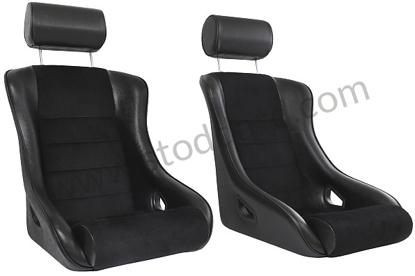 99A001091021 - COMPLETE KIT CLASSIC BUCKET SPORT SEAT + HEADREST + FIXINGS for Porsche 
