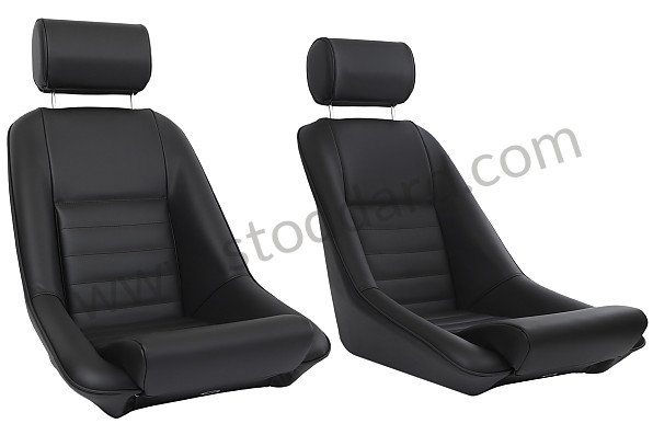 99A001091024 - CLASSIC BUCKET SPORT SEAT KIT + HEADREST + FIXINGS for Porsche 911 70-73 &bull; 1973 &bull; 2.4T-E &bull; Coupe &bull; Automatic Gearbox
