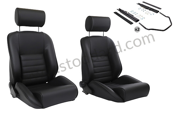 99A001091048 - CLASSIC SPORT SEAT KIT + HEADREST + FIXINGS for Porsche 911 84-86 &bull; 1985 &bull; 3.2 &bull; Coupe &bull; Manual Gearbox, 5 Speed