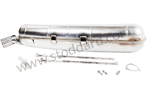 99A001091070 - SUPER SOUND BANANA TYPE STAINLESS STEEL SILENCER RIVA TYPE (+ STRAPS) for Porsche 911 87-89 &bull; 1987 &bull; 3.2 G50 &bull; Coupe &bull; Manual Gearbox, 5 Speed