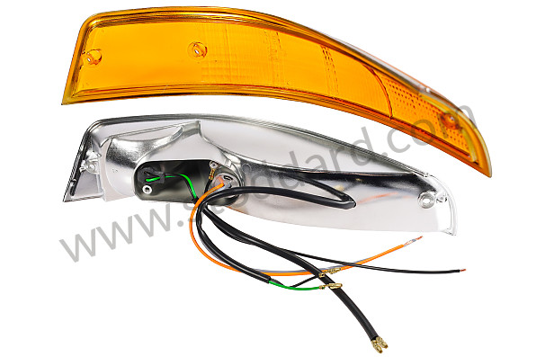 99A001092485 - COMPLETE PLASTIC FRONT LEFT TURN SIGNAL 911 69-73 CHROME USA for Porsche 911 70-73 &bull; 1970 &bull; 2.2E &bull; Coupe &bull; Manual Gearbox, 5 Speed