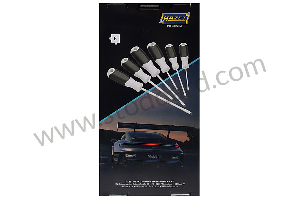99A001099622 - SET OF 6 SCREWDRIVERS HAZET for Porsche 996 Gt3 / Gt3-1 &bull; 2000 &bull; 996 Gt3 &bull; Coupe &bull; Manual Gearbox, 6 Speed