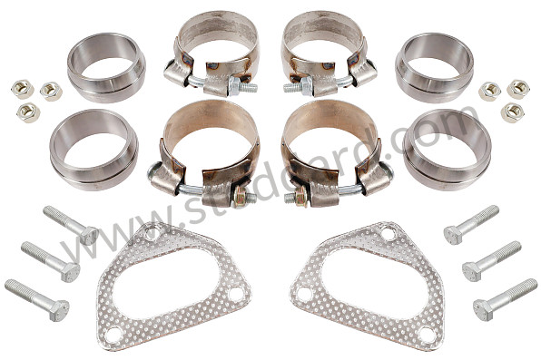 99A001099806 - BISCHOFF STAINLESS STEEL SPORT CATALYST MOUNTING KIT for Porsche 993 &bull; 1997 &bull; 993 Carrera 2 &bull; Targa &bull; Automatic Gearbox