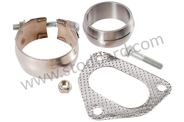 99A001099806 - BISCHOFF STAINLESS STEEL SPORT CATALYST MOUNTING KIT for Porsche 993 &bull; 1997 &bull; 993 Carrera 2 &bull; Targa &bull; Automatic Gearbox