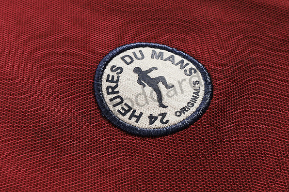 99A001111274 - OFFICIAL MEN'S 24H LE MANS ORIGINAL'S POLO SHIRT - BURGUNDY for Porsche 