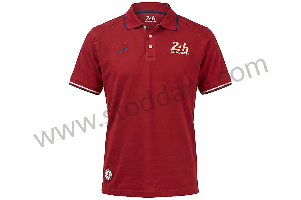 99A001111276 - OFFICIAL MEN'S 24H LE MANS ORIGINAL'S POLO SHIRT - BURGUNDY for Porsche 