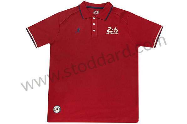 99A001111276 - OFFICIAL MEN'S 24H LE MANS ORIGINAL'S POLO SHIRT - BURGUNDY for Porsche 