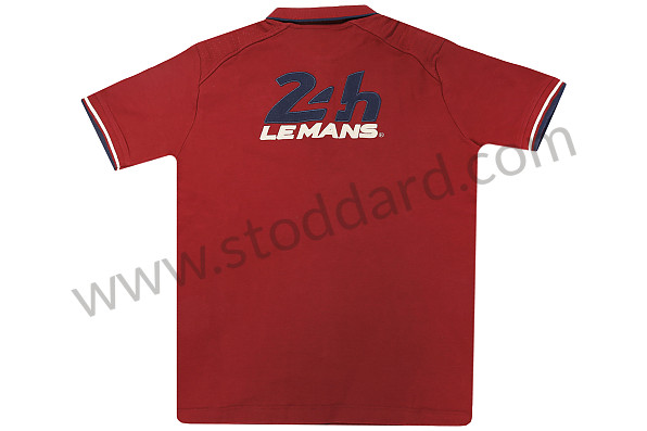 99A001111276 - OFFICIAL MEN'S 24H LE MANS ORIGINAL'S POLO SHIRT - BURGUNDY for Porsche 