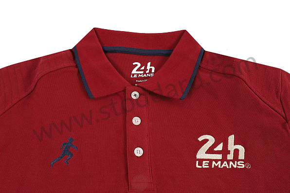 99A001111276 - OFFICIAL MEN'S 24H LE MANS ORIGINAL'S POLO SHIRT - BURGUNDY for Porsche 