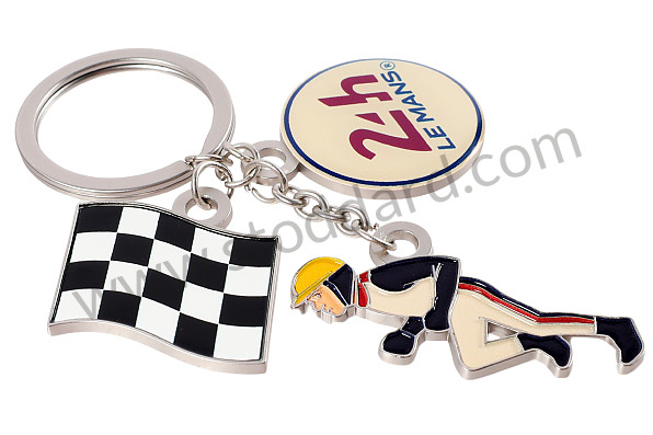 99A001111280 - ORIGINAL'S METAL CHARMS KEYCHAIN 24H LE MANS OFFICIAL for Porsche 