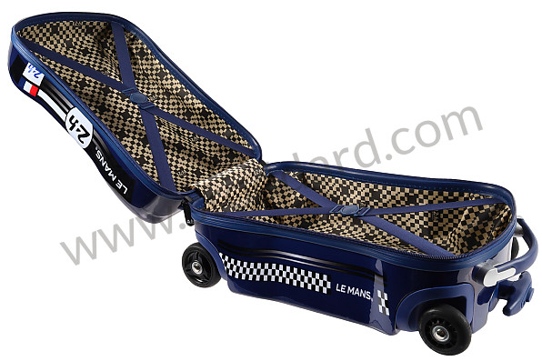 99A001111325 - 24H LE MANS OFFICIAL CHILDREN'S SPORTS CAR SUITCASE - BLUE for Porsche 