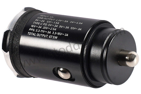 99A001112792 - CIGARETTE LIGHTER TO USB-A / USB-C ADAPTER for Porsche 911 74-77 + 912E &bull; 1974 &bull; 2.7S &bull; Coupe &bull; Manual Gearbox, 4 Speed
