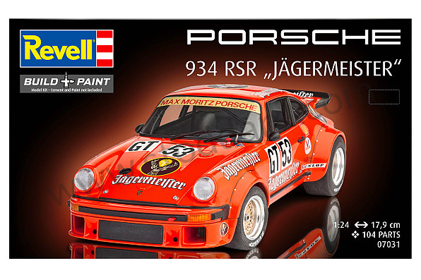 99A001114363 - J&Atilde;GERMEISTER 934 RSR MODELING KIT (SCALE 1/24) for Porsche 