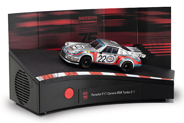 99A001114505 - 911 CARRERA RSR TURBO 2.1 MARTINI RACING ADVENT CALENDAR 1/43 SCALE WITH ENGINE SOUND (ENGLISH & GERMAN) - 75 YEARS MOTORSPORT EDITION for Porsche 