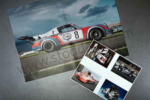 99A001114505 - 911 CARRERA RSR TURBO 2.1 MARTINI RACING ADVENT CALENDAR 1/43 SCALE WITH ENGINE SOUND (ENGLISH & GERMAN) - 75 YEARS MOTORSPORT EDITION for Porsche 