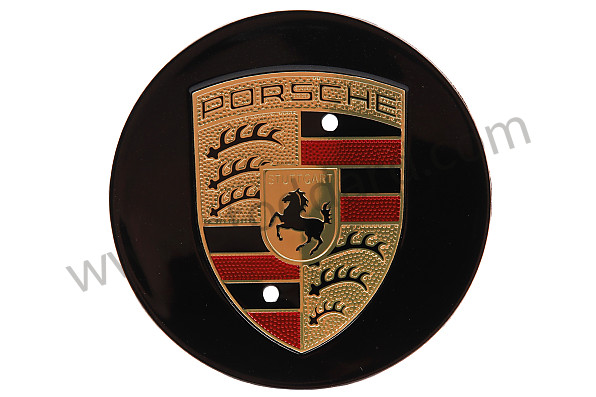 9A760115100C9X - HUB CAP CONCAVE CREST COLOURED JET BLACK METALLIC for Porsche 