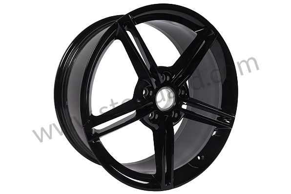 9J1601025AAC9X - ALLOY WHEEL JET BLACK METALLIC for Porsche 
