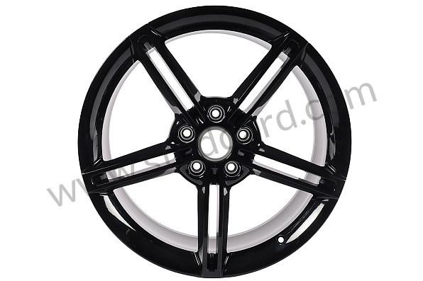 9J1601025AAC9X - ALLOY WHEEL JET BLACK METALLIC for Porsche 