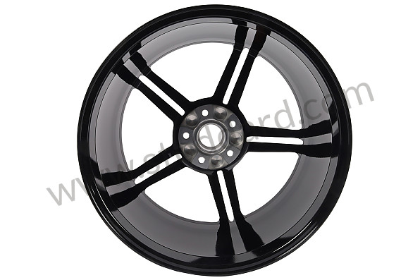 9J1601025AAC9X - ALLOY WHEEL JET BLACK METALLIC for Porsche 