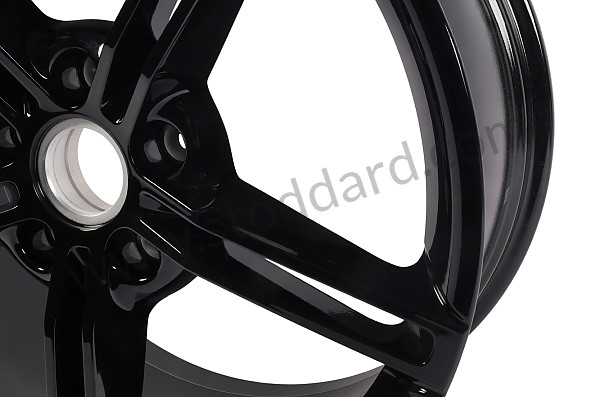 9J1601025AAC9X - ALLOY WHEEL JET BLACK METALLIC for Porsche 
