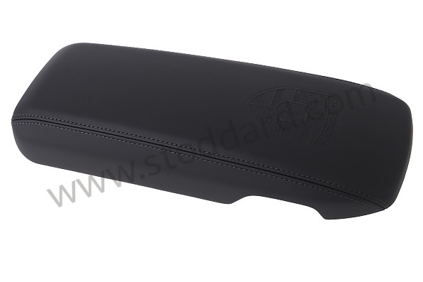 9P1857151BA11 - LID  WITH CREST AND DECORATIVE STITCHING BLACK for Porsche 