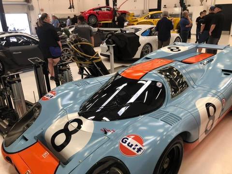 Real 917. Off to the side, the engine was getting worked on.