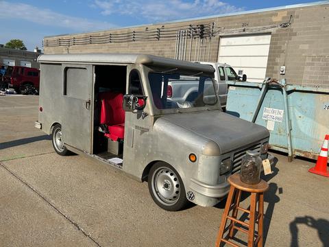 An aluminum-bodied, Volkswagen-powered Grumman postal van prototype!