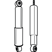 Shock absorber and stabilizer bar for Porsche 356C &bull; 1963 &bull; 1600 C (616/15) &bull; Cabrio C &bull; Manual Gearbox, 4 Speed